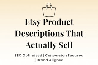 write high converting etsy product descriptions that increase sales