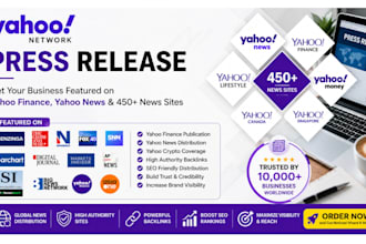 write, submit yahoo press release, press release distribution on yahoo finance