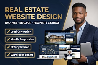 design real estate website, realtor website, idx mls property listing website