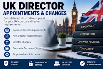 assist with UK company director appointments and changes