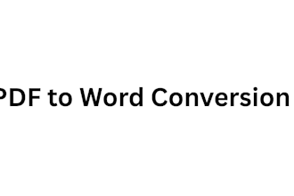 do data entry and PDF to word typing
