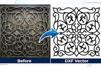 design clean dxf and svg files for you for laser cutting