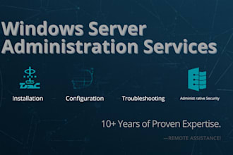 install, configure, and troubleshoot windows server and active directory