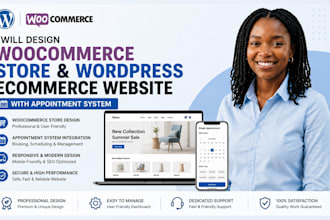 woocommerce store design, wordpress ecommerce website with appointment system