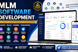 develop MLM software, MLM website, network marketing software, affiliate program