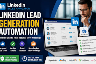 build ai assisted linkedin sales navigator lead lists for b2b outreach and CRM