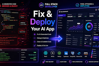 fix, rescue and deploy your lovable, cursor or bolt ai app