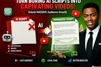 rewrite ai youtube scripts to sound natural and engaging