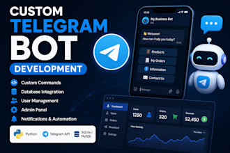 develop a telegram bot for your business