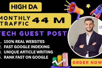 publish a technology guest post with tech backlinks