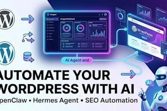 setup ai agent wordpress automation SEO automation openclaw and hermes agent