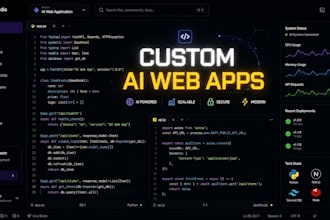 build a custom ai web application using claude, gpt4, or gemini API