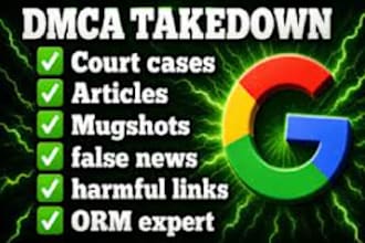 remove negative links, mugshots, delete articles, deindex google results, blogs