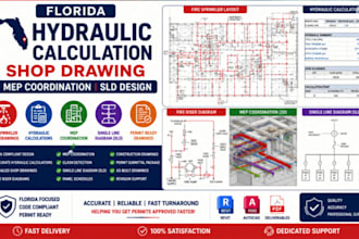 design florida hydraulic calculation shop drawing mep coordination sld