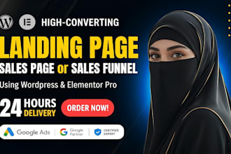 design a high converting ppc landing page for google ads