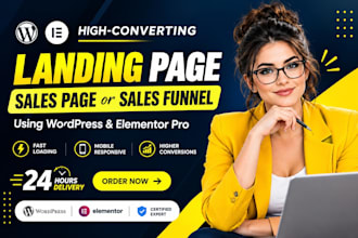 design cro focused high converting PPC landing page for google and meta ads