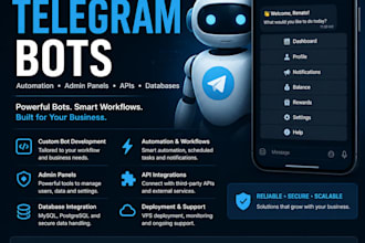 create a custom telegram bot for your business workflow