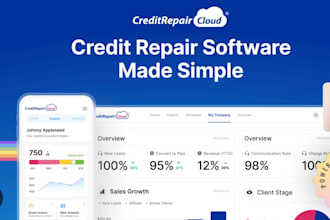 setup credit repair automations, do credit repair app cloud software development