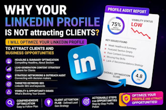 do a linkedin audit for profile growth and optimization