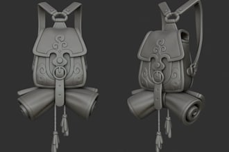 sculpt anime cosplay armor, mask, helmet and wearable custom models