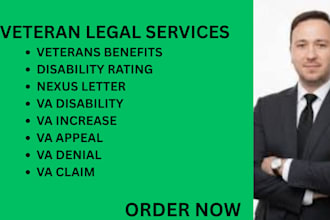 be your lawyer and help with VA disability claims, appeal, and veterans benefits