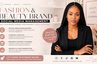 be your fashion beauty brand content creator and social media manger to get sale