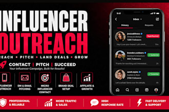 do influencer outreach and contact instagram tiktok youtube amazon influencers