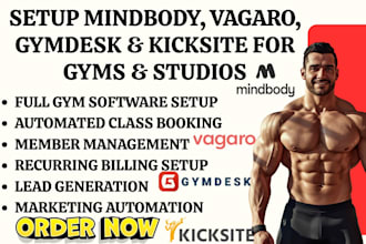 setup mindbody vagaro gymdesk  kicksite gyms fitness studios martial arts school