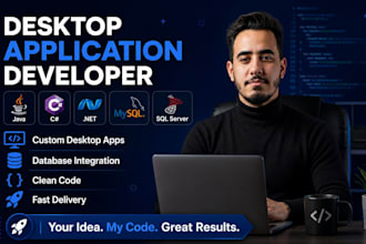 develop a windows desktop app with database