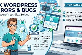 fix any wordpress website error