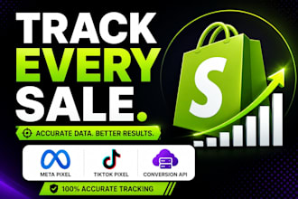 setup meta pixel, tiktok pixel and conversion API for shopify
