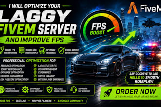 optimize your laggy fivem server and improve fps