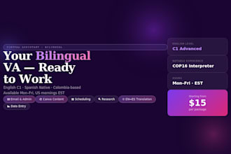 be your bilingual virtual assistant