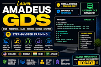 teach amadeus style gds commands for air ticketing beginners