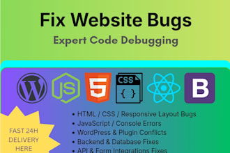 html CSS responsiveness bugs and fix javascript syntax errors