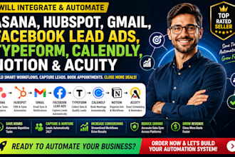 integrate asana hubspot gmail facebook lead ads typeform calendly notion acuity