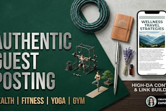 get you high authority health and fitness guest posting links