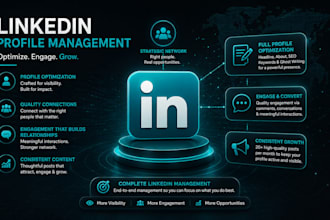 be your linkedin manager and content creator for growth