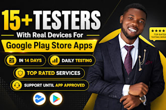 provide 12 testers closed testing 20 testers google play testers app testing