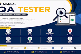 do website testing QA testing and detailed bug reporting
