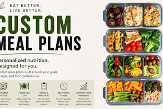 create a custom meal plan for your health and fitness goals