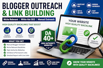 do blogger outreach for quality backlink building