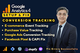 set up google analytics 4 facebook pixel and server side tracking