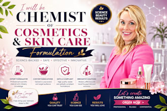 be your chemist of cosmetics and skin care formulation