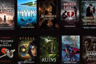 design premium dark gothic romance fantasy book cover romance book cover for KDP