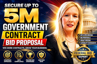 write government contract bid proposal writing rfp rfq grant proposal submission