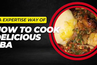 teach you how to cook eba with delicious egusi soup