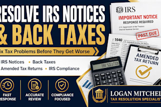 resolve irs notices back taxes and amended tax return filing