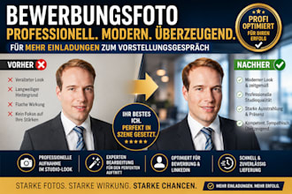 create a professional linkedin photo and business headshot