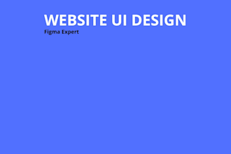 design modern website and simple app UI in figma